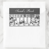 の読ドリーブックプレート 長方形シール (バッグ)