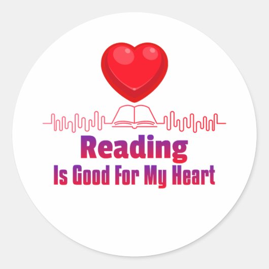 の読ハートに良い ラウンドシール (正面)