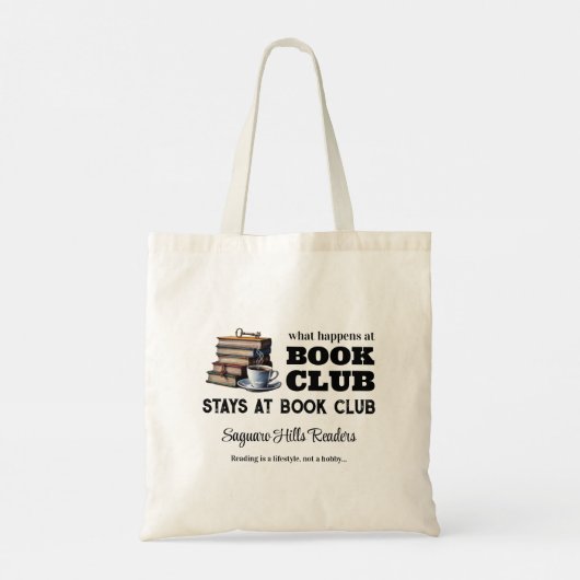 の読ブッククラブ名本愛人おもしろい作家 トートバッグ (裏面)