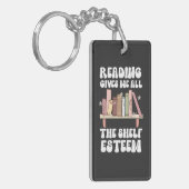 の読与え全ての棚の名誉の本の恋人 キーホルダー (正面左)