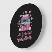 の読先生はすべてバレンタインデーに予約 ラージ壁時計 (傾斜)