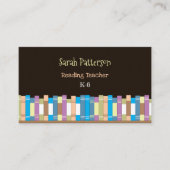 の読先生ブラック名刺 名刺 (正面)