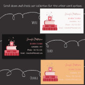 の読先生レッドブックブラックビジネスカード 名刺