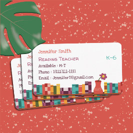 の読先生本棚標準名刺 名刺