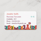 の読先生本棚標準名刺 名刺 (正面)