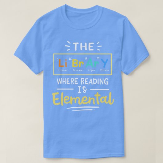 の読図書館員 Tシャツ (デザイン正面)