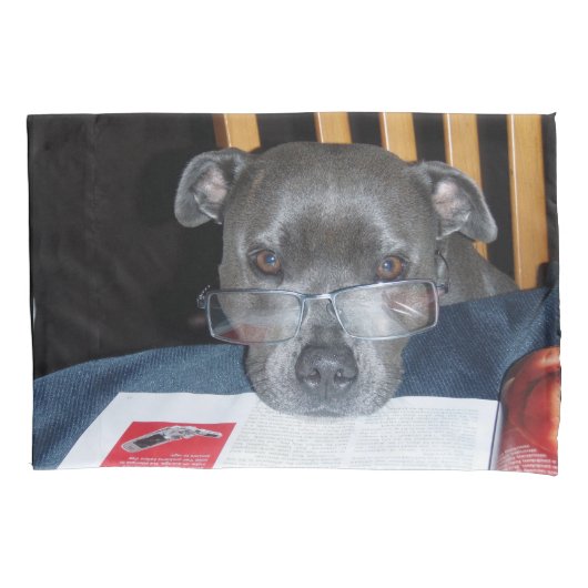 の読子犬 枕カバー (正面)