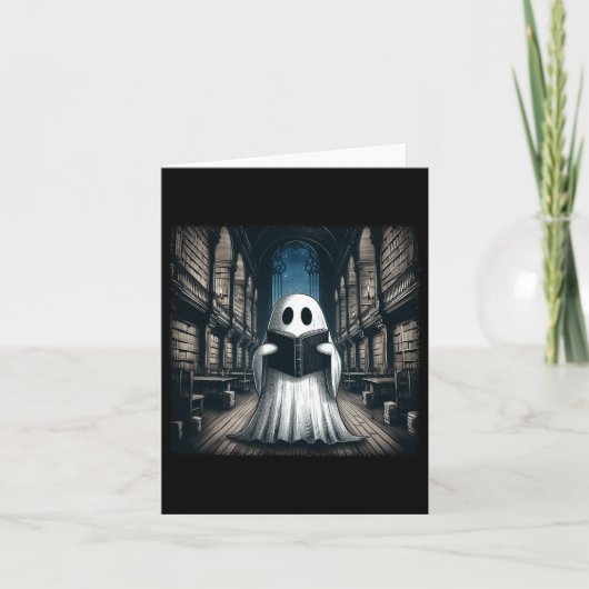 の読幽霊ライブラリHalloween Librarian Book Lov カード (正面)