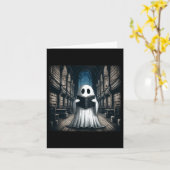 の読幽霊ライブラリHalloween Librarian Book Lov カード (黄色い花)