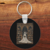 の読幽霊ライブラリHalloween Librarian Book Lov キーホルダー (正面)