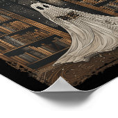 の読幽霊ライブラリHalloween Librarian Book Lov ポスター (角)