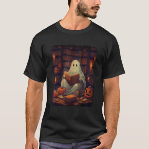 の読幽霊ライブラリHalloween Librarian Book Lov Tシャツ