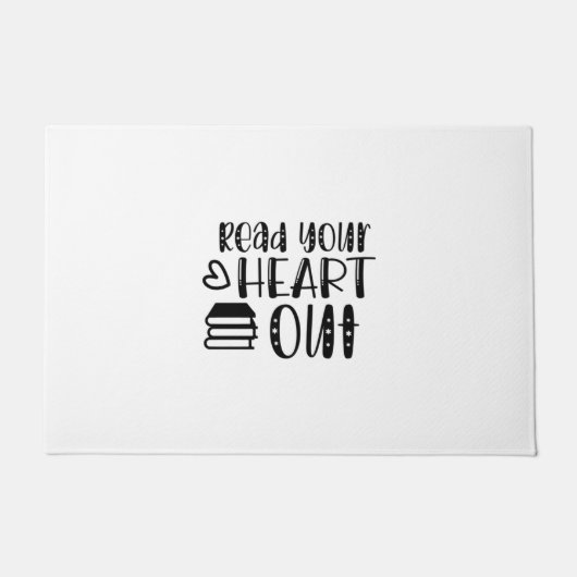 の読技読術ハート ドアマット (正面)