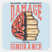 の読本は君の無知を損なうかもしれない スクエアシール (正面)