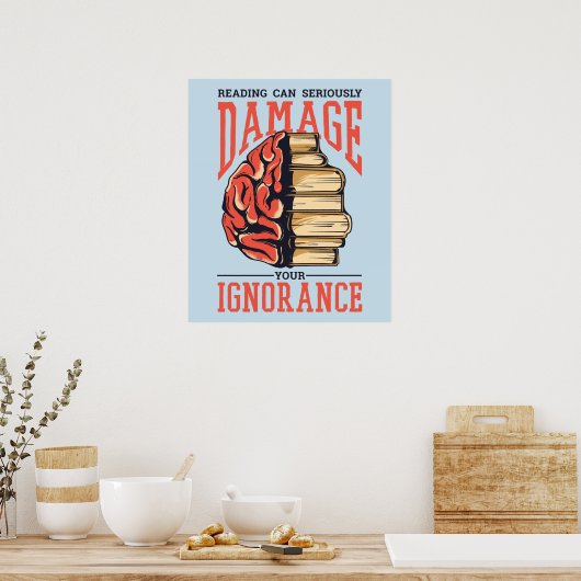 の読本は君の無知を損なうかもしれない ポスター (キッチン)