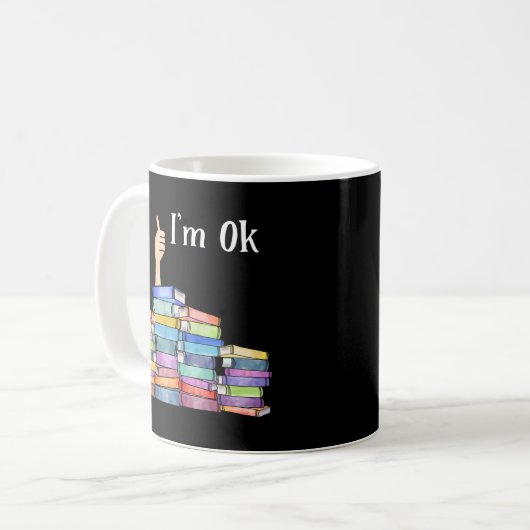 の読本I'M Ok National Book Day コーヒーマグカップ (正面左)