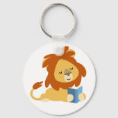 の読漫画のライオンのキーリング キーホルダー (正面)