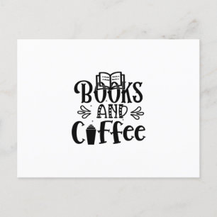 の読絵本とコーヒー ポストカード