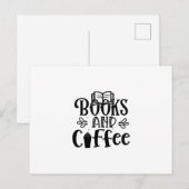 の読絵本とコーヒー ポストカード (正面/裏面)