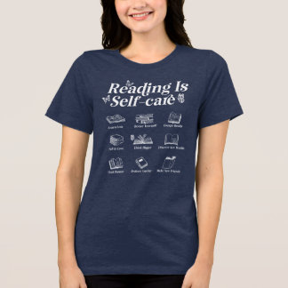 の読自己の白い気に文字 トライブレンドTシャツ