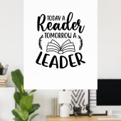 の読芸術は今日の読者は明日のリーダー ポスター (ホームオフィス)