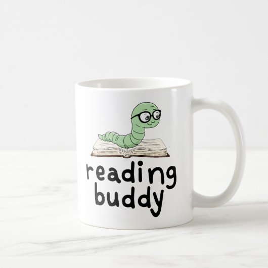 の読親友で可愛い本虫 コーヒーマグカップ (右)