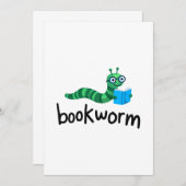 の読親友で可愛い本虫 招待状 (正面/裏面)