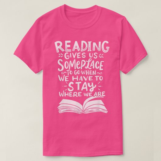 の読読書愛好家の文学ライブラリ月 Tシャツ (デザイン正面)