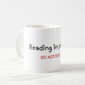 の読進行中、邪魔しない コーヒーマグカップ (正面左)