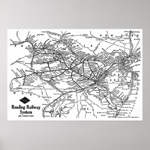 の読鉄道系統図 ポスター