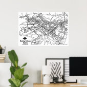 の読鉄道系統図 ポスター (ホームオフィス)
