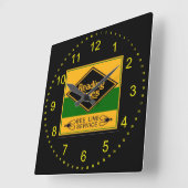 の読鉄道線、ビーラインサービスウォール スクエア壁時計 (傾斜)