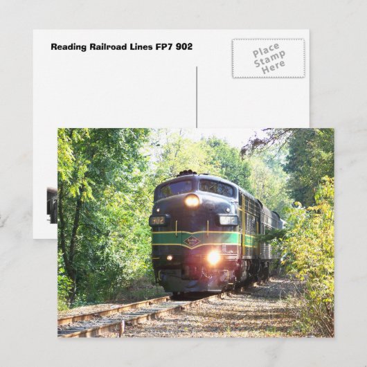 の読鉄道FP7ディーゼル機関車902 ポストカード (正面/裏面)