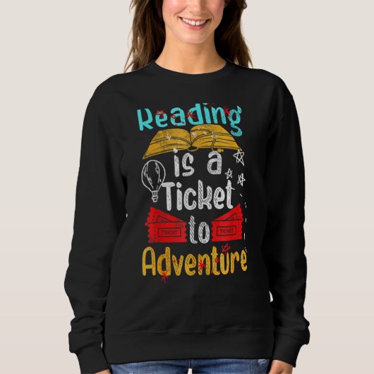 の読Adventure Library Student先生ブック値リスト スウェットシャツ (正面)