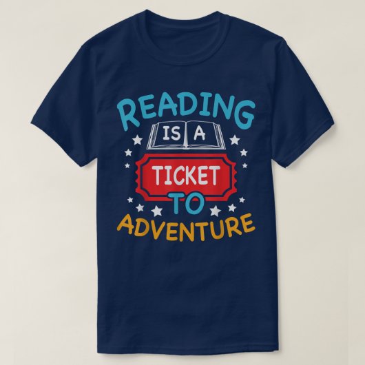 の読Adventure Library Student先生ブック値リスト Tシャツ (デザイン正面)