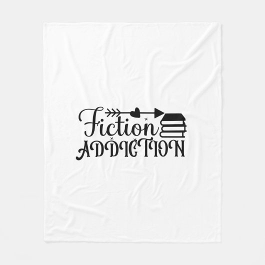 の読Art Fiction中毒 フリースブランケット (正面)