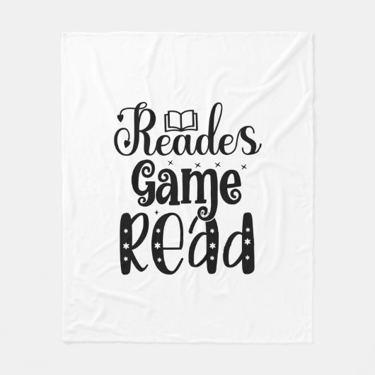 の読Art Readesゲー読ム フリースブランケット (正面)
