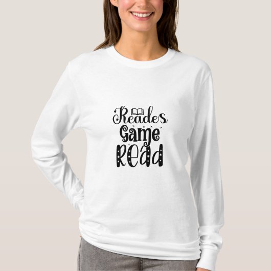 の読Art Readesゲー読ム Tシャツ (正面)