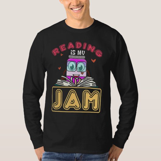 の読Is My Jam Bookworm Readers Writer 1 Tシャツ (正面)