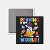 の読Is Out Of This World宇宙ブックスおもしろい値リスト マグネット (正面/裏面)