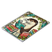 の読Otter Bookishイラストレーション読者 ノートブック (左側)