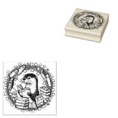 の読Otter Bookishイラストレーション読者 ラバースタンプ (押印)