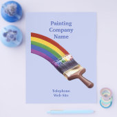 の請絵画与業者の業務用フライヤー チラシ (シングル)