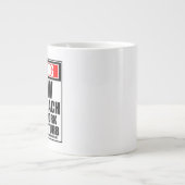 の警告クルー・チーム・コーチ懸命・イン・ワーク ジャンボコーヒーマグカップ (正面)