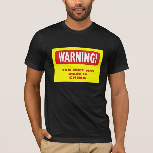 の警告シャツ Tシャツ (正面)