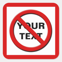 の警告シンボルなし大きカスタムいステッカー