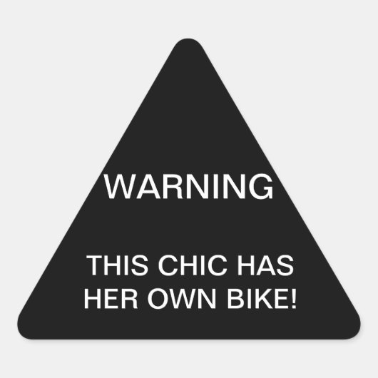 の警告シール 三角形シール (正面)