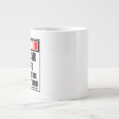の警告スロットカー懸命At Work ジャンボコーヒーマグカップ (正面)