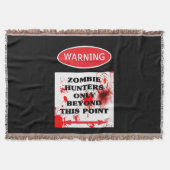 の警告ゾンビハンターのみ スローブランケット (正面)