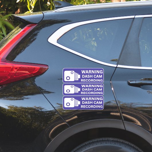 の警告ダッシュCAM記録車カメラのセキュリティ シール (車体側面)
